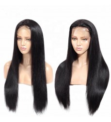 10-30 inch 13x4 Brazilian Straight Human Hair Lace Front Wigs