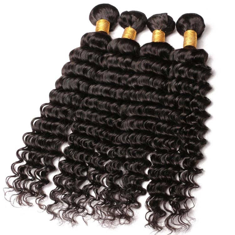 100 Virgin Peruvian Deep Wave Hair Weft for Black Women