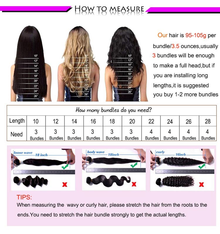How to Measure Cambodian Hair